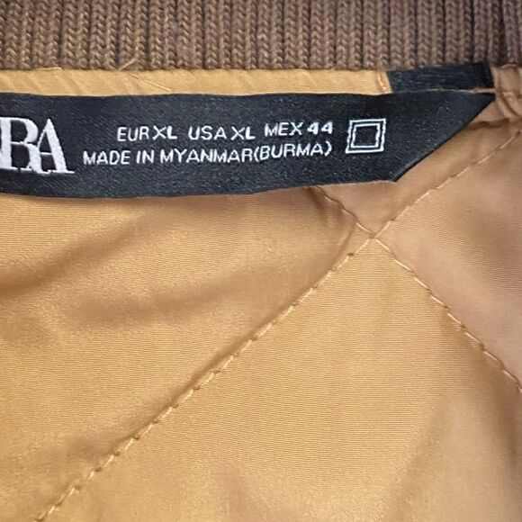 NWOT ZARA MENS BOMBER JACKET SZ XL - Picture 4 of 6